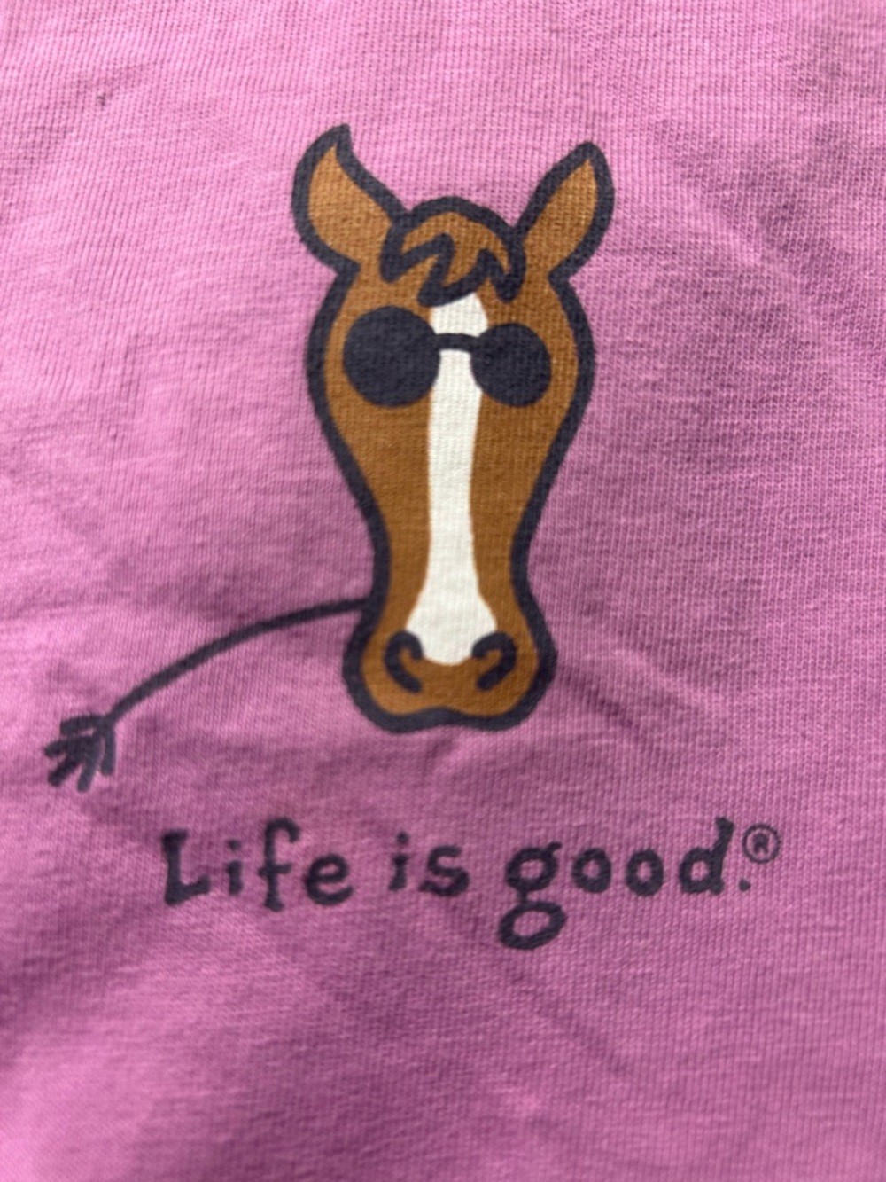 Life Is Good Pink Vintage Logo Tee XXL